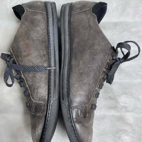 Mephisto Mobils Soft Leather weathered taupe sport sneakers zipper accen… - Picture 2 of 8
